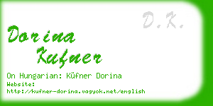 dorina kufner business card