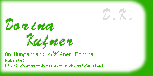 dorina kufner business card